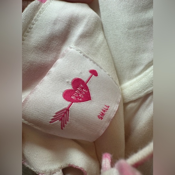 Buddy Love Pink Floral Small Dress w/ruffles & tied back - Picture 7 of 7